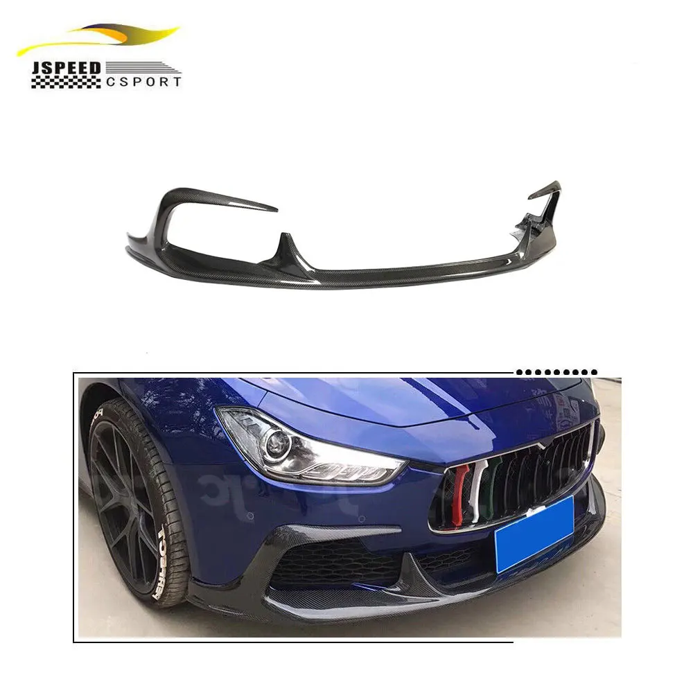 

Suitable for GHIBLI ASP style carbon fiber front lip spoiler Suitable for Maserati GHIBLI sedan 4D 14-16