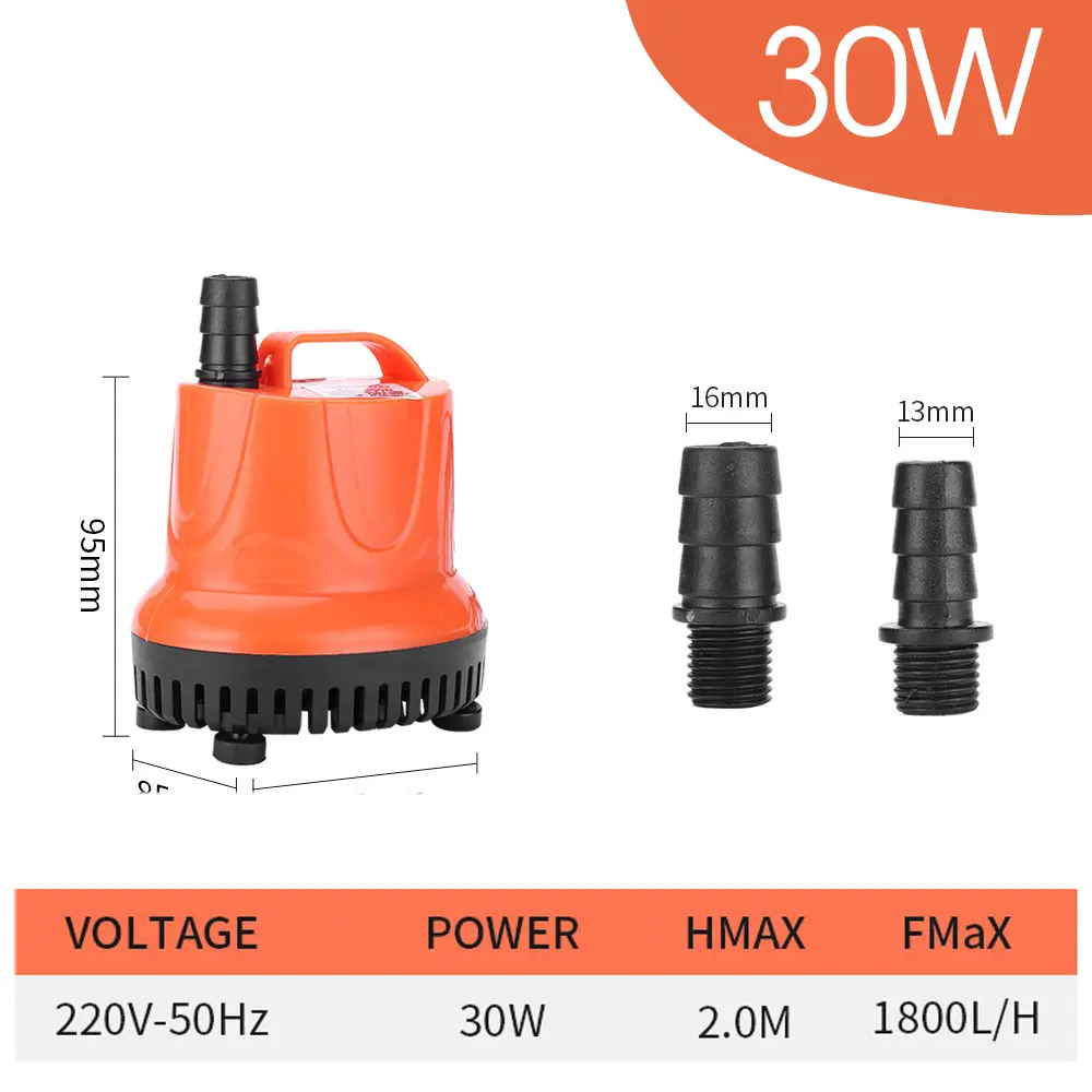 NONE 30W 45W 60W 85W 110W 220VBodensaugwasserpumpe Aquarium Tauchpumpe für Garten Aquarium Pumpen Wasserzyklus Brunnen 6