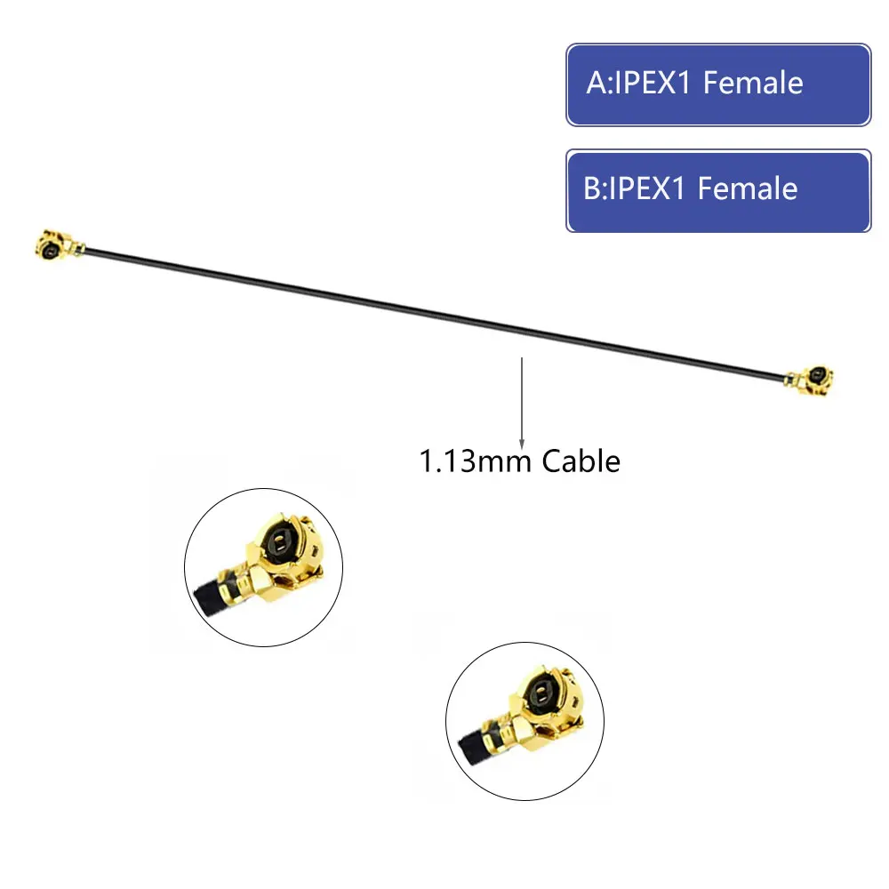 U.FL/IPEX-1 IPEX 4(MHF4) Vrouwelijke/mannelijke plug WIFI Antenne RF-kabel RG1.13/0.81mm RG178 Verlengkabel