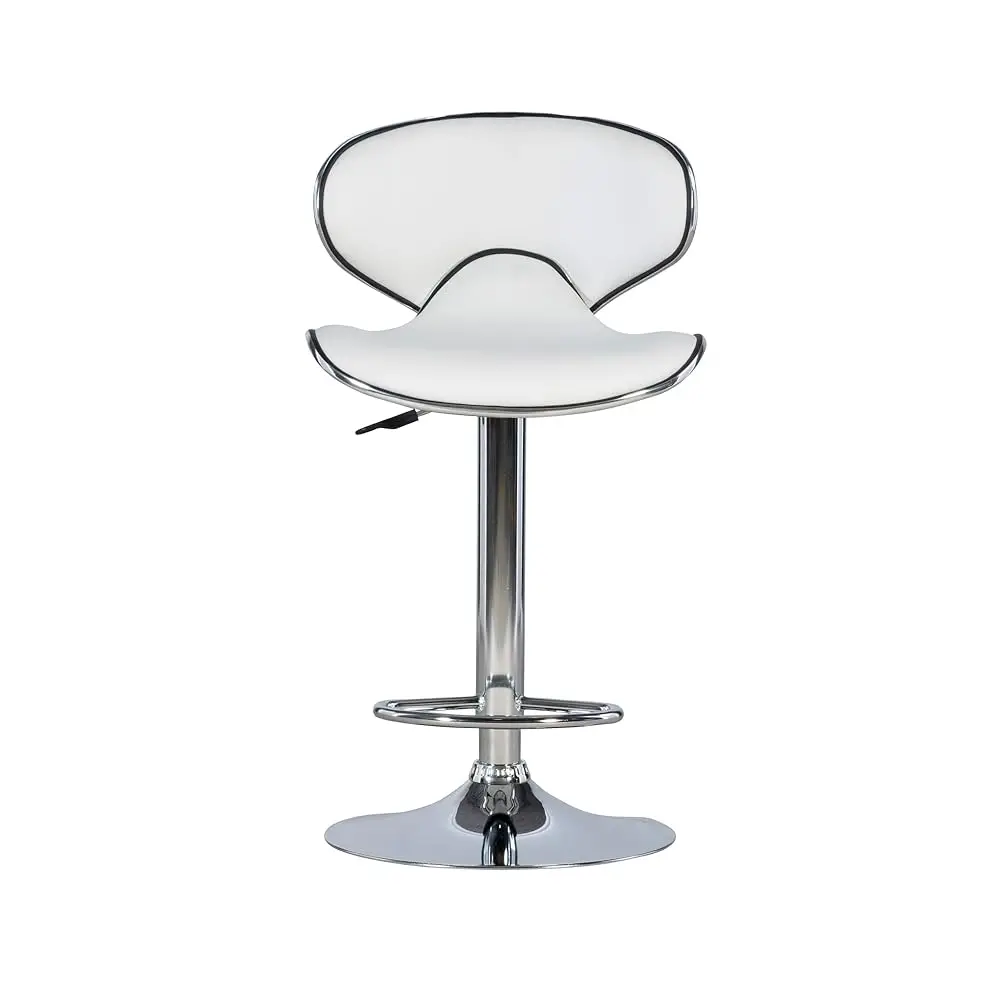 Adjustable Barstool, White