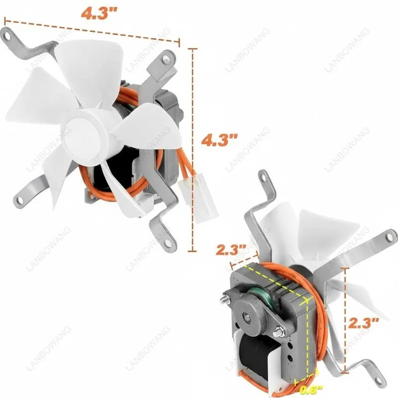 Suitable for Wood Pellet Ovens, Ovens, Fan Motors, Air Blowing and Heat Dissipation AC Covers, 120V Compatible with Multiple