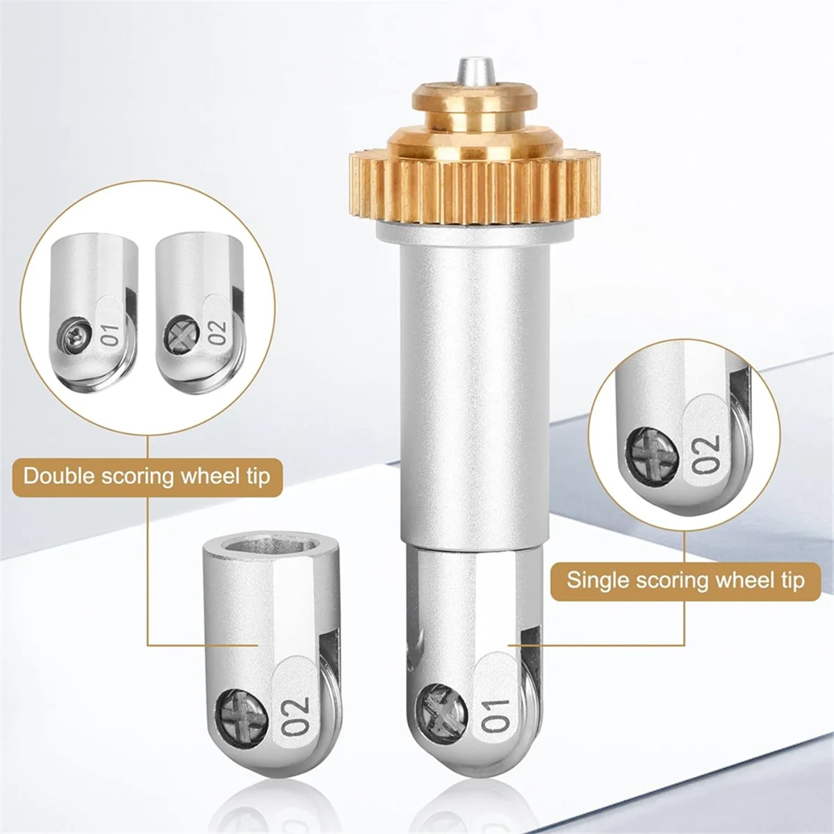 Ensemble d'outils de coupe pour Cricut Maker, boîtier d'échange rapide avec pointe en déboCumbria, marquage et roue à double marquage, outils d'artisanat