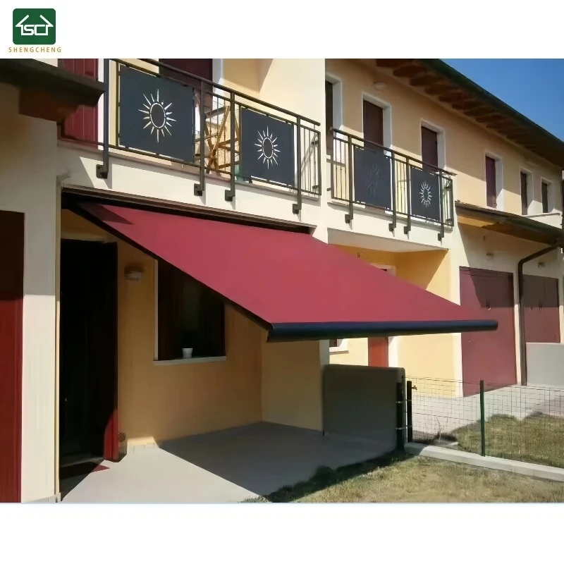 

Outdoor Wall Mounted Full Cassette Electric Retractable Awning for Sunshade Windproof Decoration