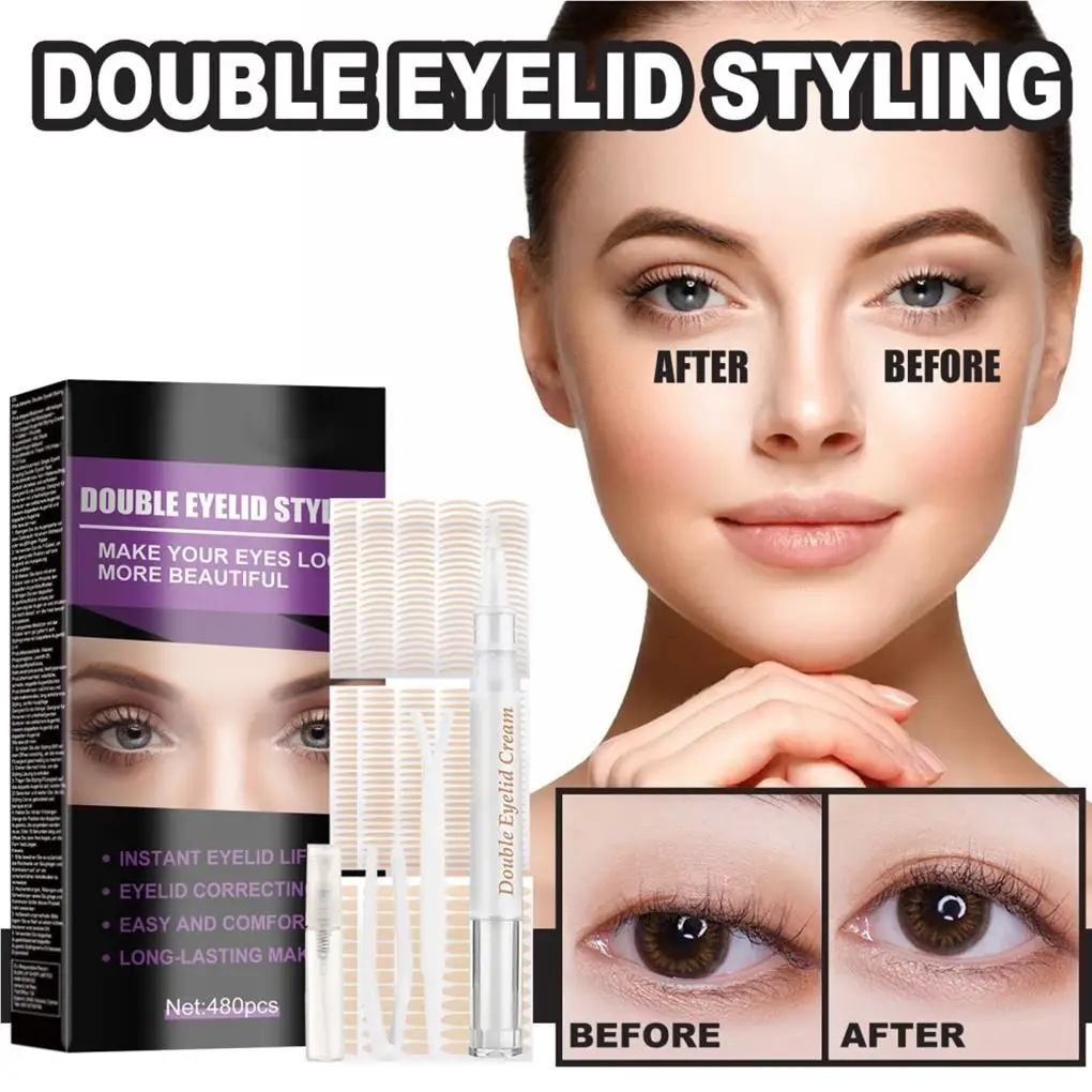 Eyelid Tape Lifter For Different Eye Shapes Natural Ingredients Invisible Long-lasting Effect