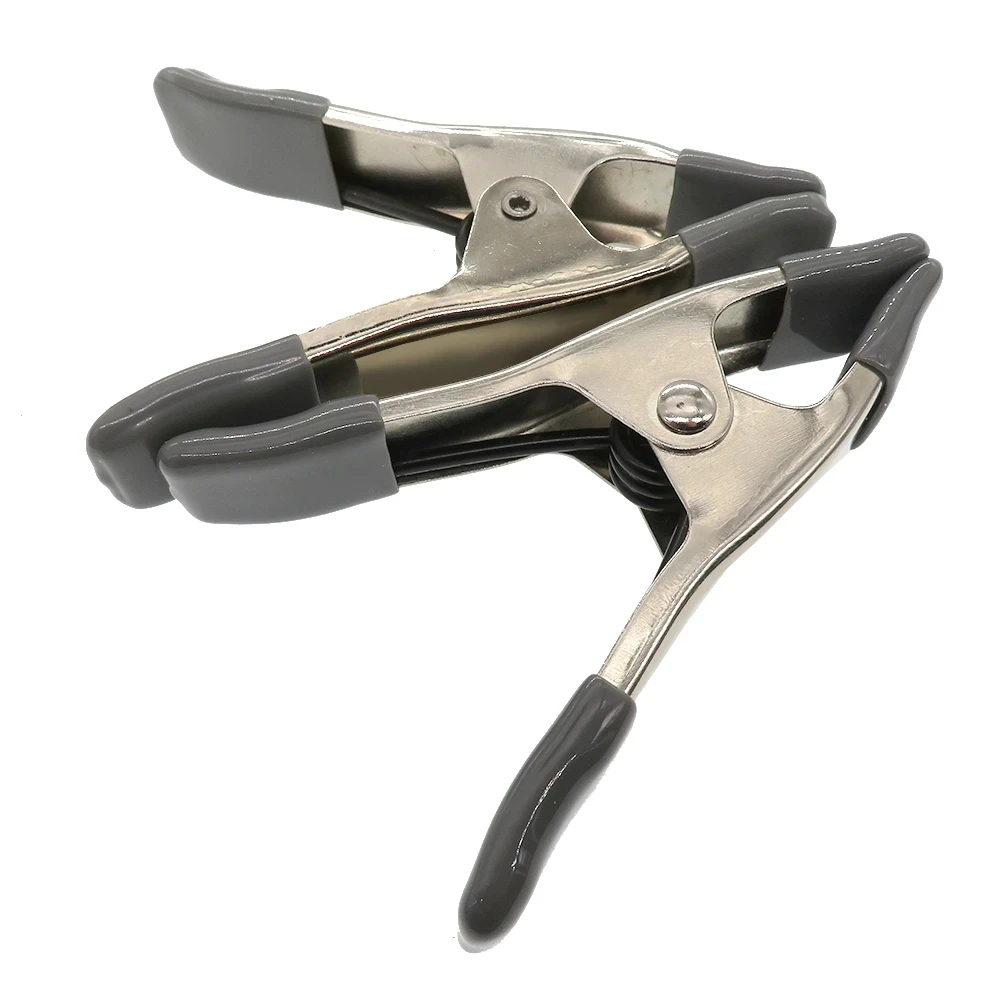 5PCS 4 Inch Steel Metal  Spring Clamps 4" Clip Max Jaw Opening 20cm Large Super Heavy Duty spring clamp for diy woodworking
