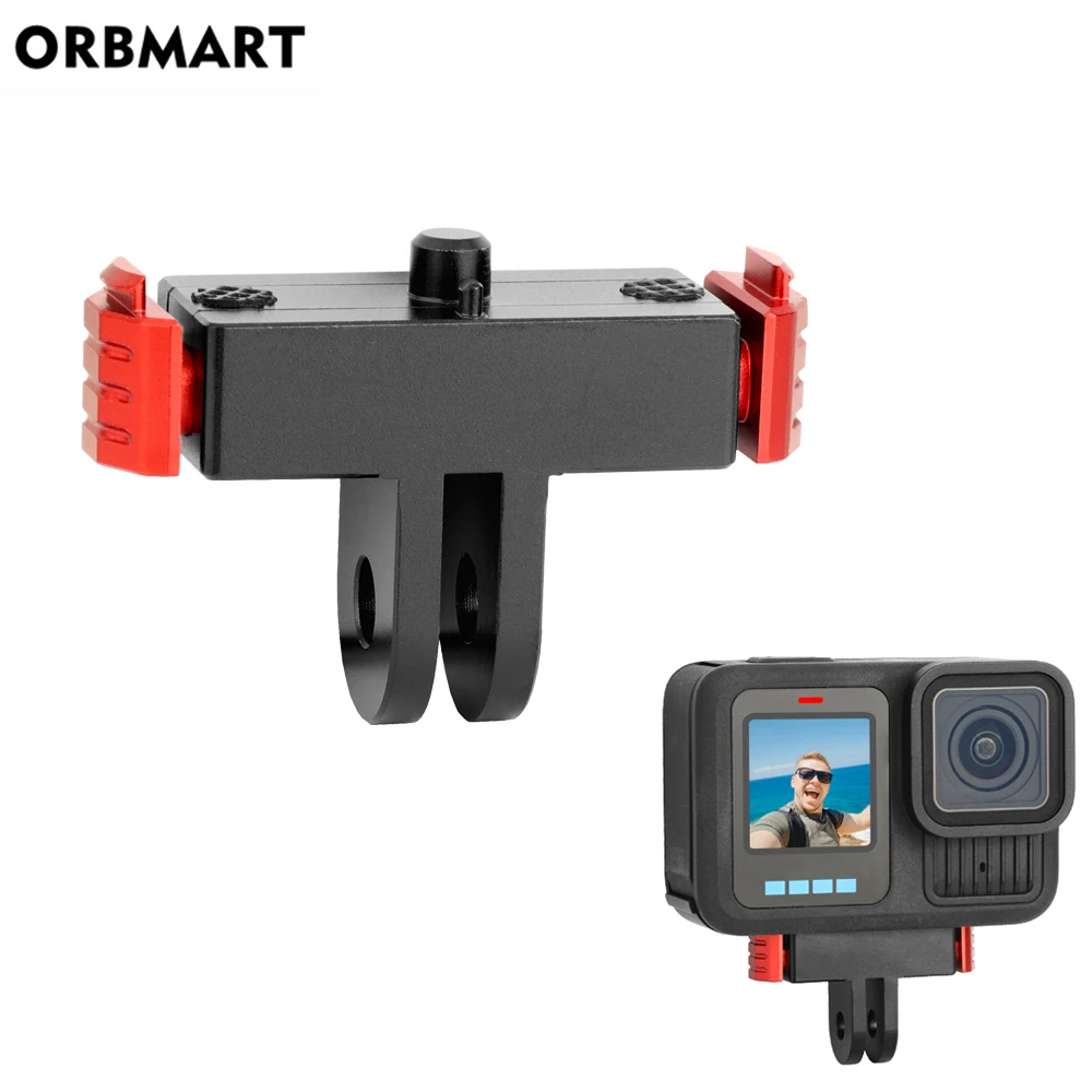 Metalowa magnetyczna podstawa szybkiego zwalniania do GoPro Hero 13 Przedłużenie uchwytu adaptera do Go Pro Hero 13 Czarne akcesoria