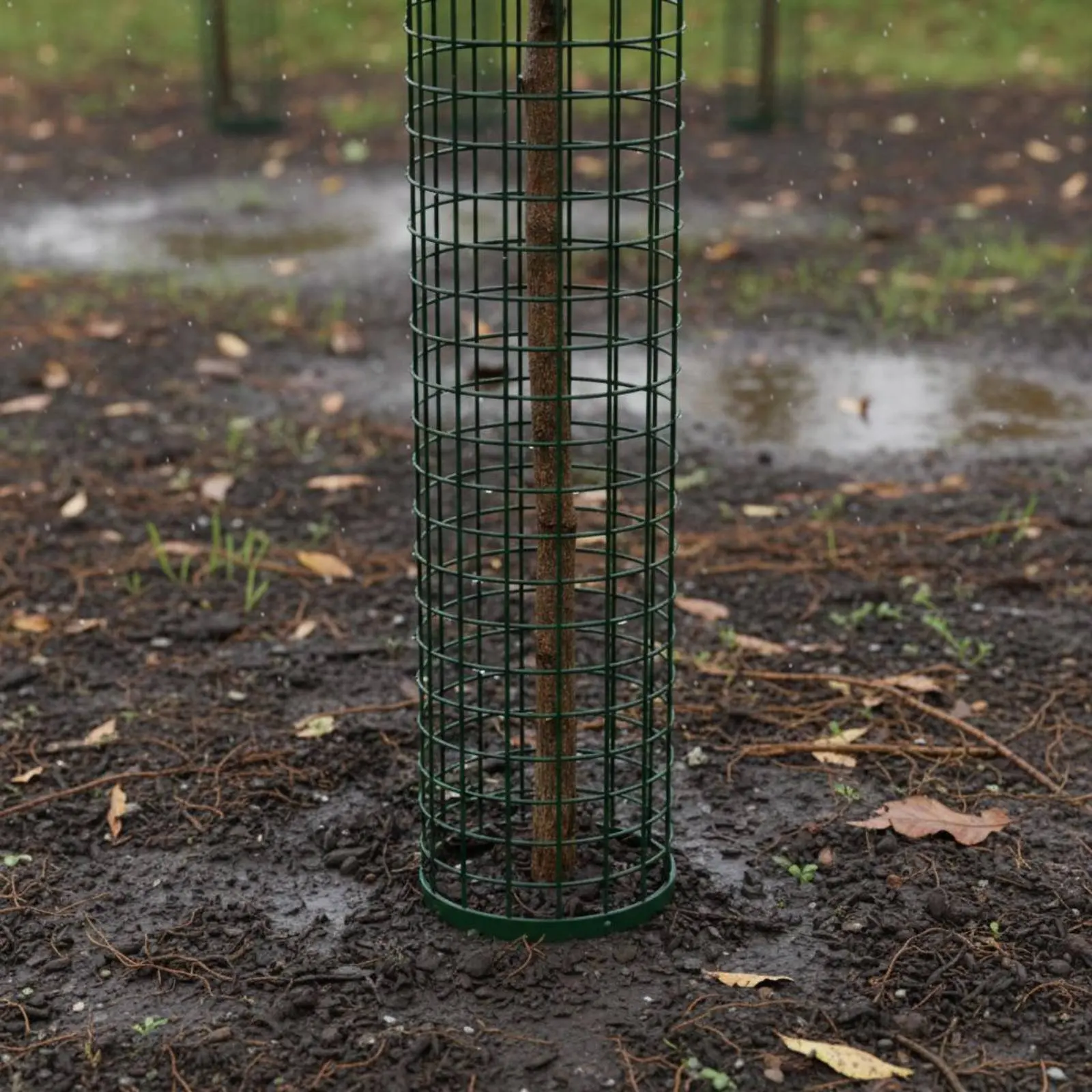 

2 Pieces Tree Trunk Protector expandedGrid Metal Mesh Tree Guard Sapling Protector Cylindrical Outdoor Protection Cut to Size