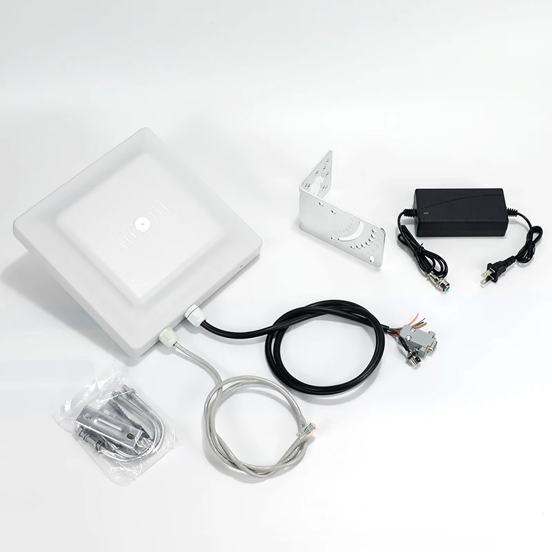 7dBi TCP/IP Integrated UHF RFID Reader Writer ABS Parking and Warehouse Management 8M Long Range Circular Antenna Reader