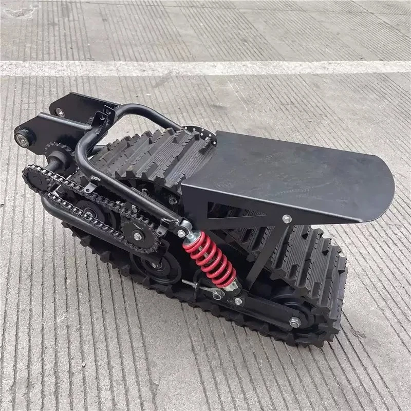 Modified Snow Triangle Crawler Sled, 150CC Self-made Two-wheel Mid-to-high Race Off-road Motorcycle Accessories
