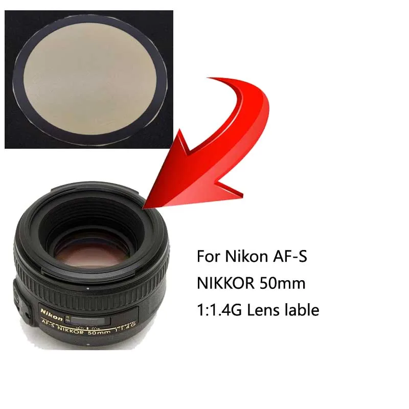 1PCSNew Digital camera Lens Label Stickers For Nikon AF-S NIKKOR 105mm 1:2.8G ED VR 50mm 1:1.4G 50mm 1: 1.8G LOGO Label Stickers