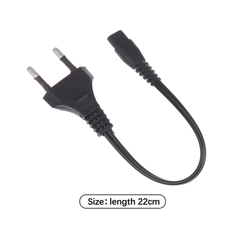 Length 22cm EU Plug Double Hole Charging Cable 220V 110V Direct Charging Torch Light Charger Power Cord Flashlight Accessories