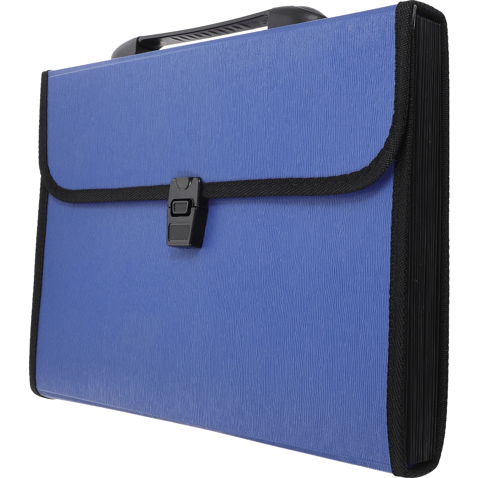 

Waterproof Plastic File Folder Handled Expandable Business Organizer Zip Closure A4 Art Portfolio Document Holder for Documents