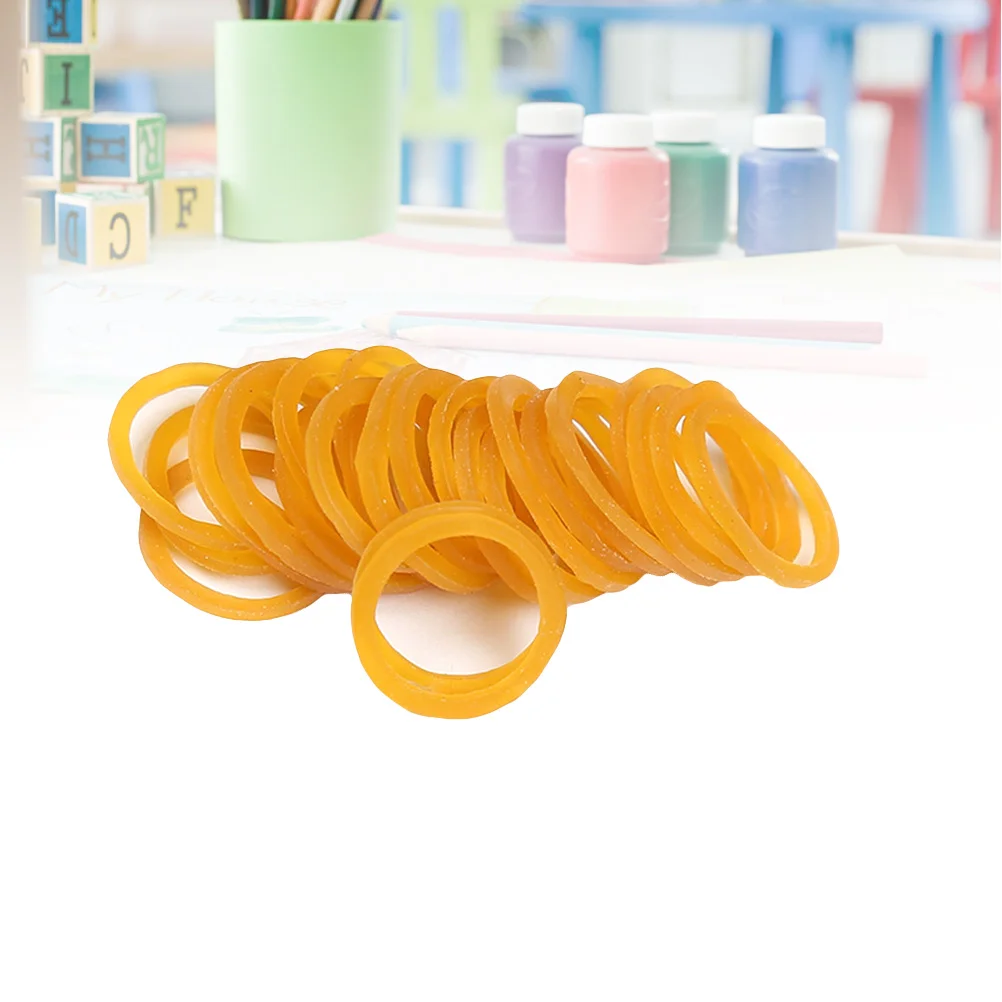 100G ゴムバンド 1.5x0.14cm 強力で柔軟な天然ゴム製伸縮性タイ、束ねたり、整理したり、家庭用品を整理したりするための