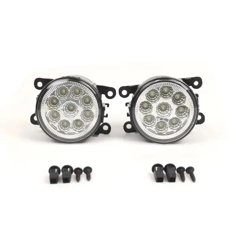

For Fiesta Focus Transi for ANGRONG 2x 9 for Anti Fog Front Bumper Light LED White Front Fog DRL Daytime Running Light