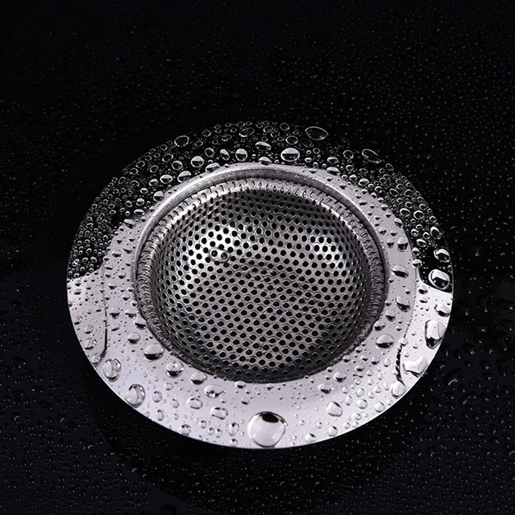 

2pcs Stainless Steel Sink Filter Mesh Kitchen Drain Strainer Wide Rim Compatible Perforated Basin Strainer For Bathroom Laundry