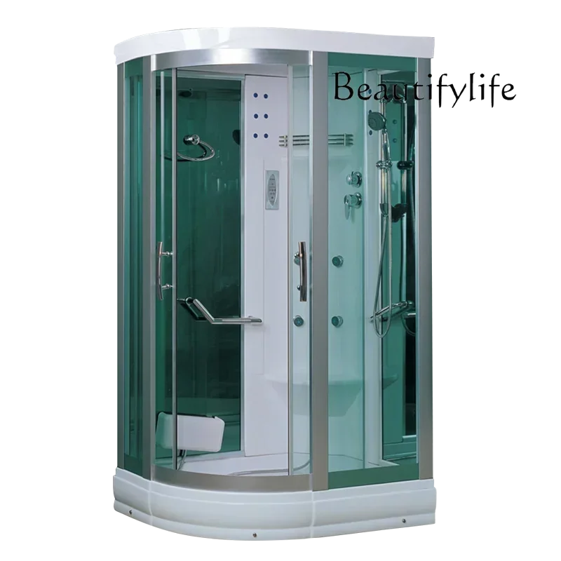 

44Shower integrated room dry and wet separation partition glass integrated luxury steam room household