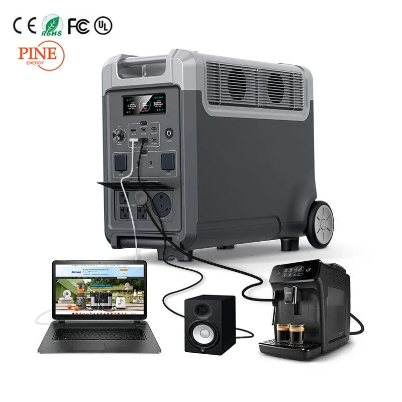 High Quality 3840Wh Portable Solar Power Battery Storage System for Outdoor Camping with EU US UK Plugs