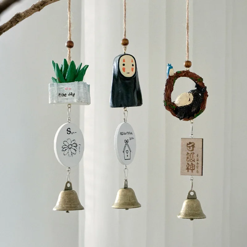 اليابانية الرياح الرنين الكرتون الرياح جرس الباب معلقة قلادة للمنزل ساحة حديقة الديكور مدخل الجرس هدايا عيد الميلاد