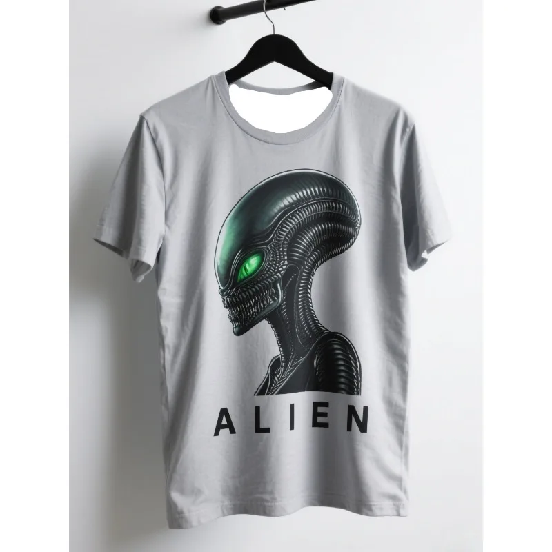 

MOTO — быстросохнущая футболка для взрослых с потрясающей графикой Alien, идеально подходит для активного ношения