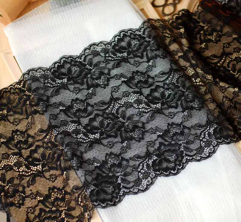 30cm wide stretch soft black and white lace underwear accessories clothes accessories fabric handmade diy