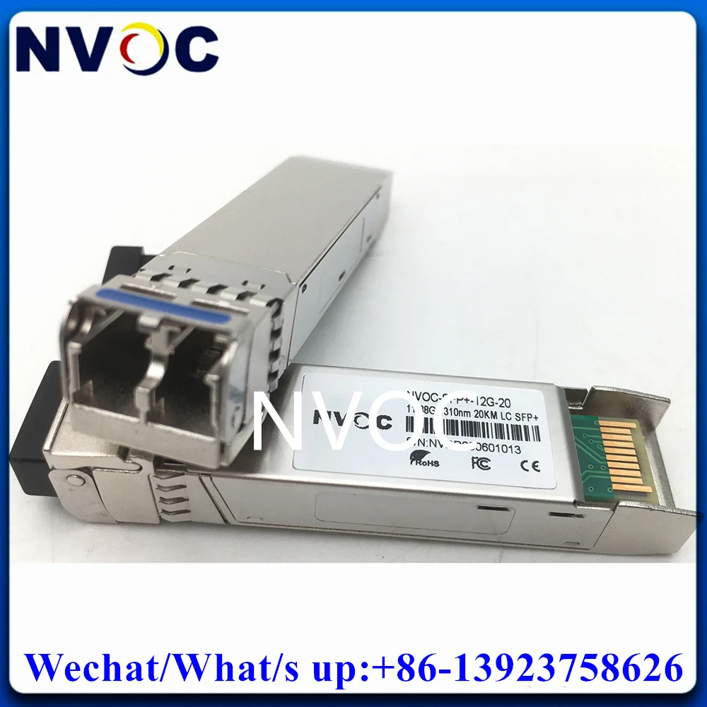 12Gbps 1310nm 10KM 20KM Video Duplex LC SFP Optical Transceiver Suitable for Black Magic Design SDI to Fiber Converter