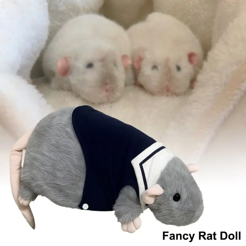 

20/30/50cm Fancy Rat Doll Stuffed Animal Mascot Peluche Mouse Plushie Doll Home Decor Sleep Pillow Simulation Mouse Plush