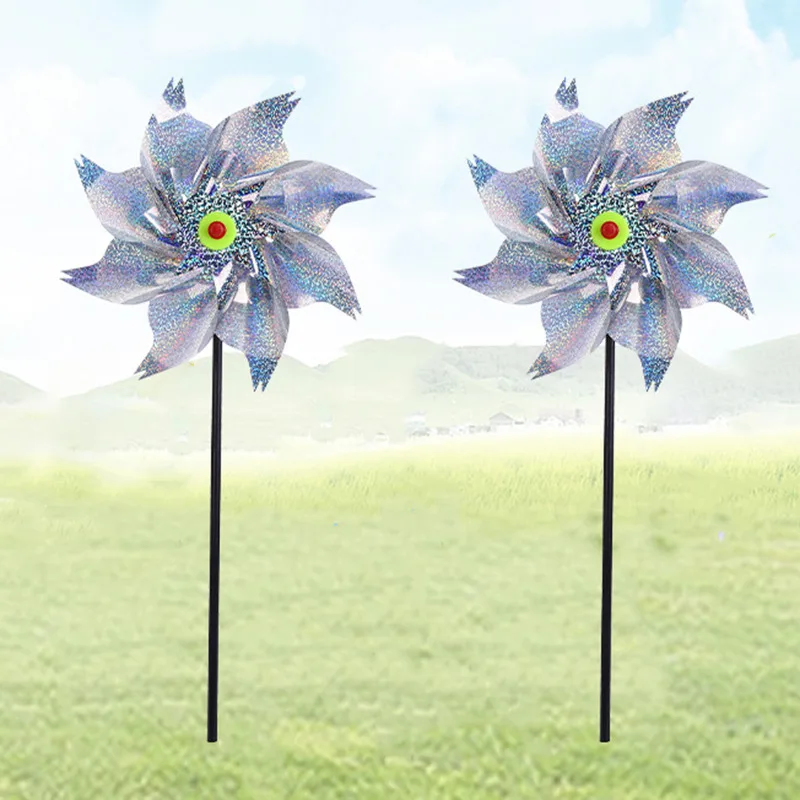 Éventails répulsifs pour oiseaux, réfléchissants et scintillants, moulinets de jardin pour terrasse et pelouse, décoration anti-oiseaux