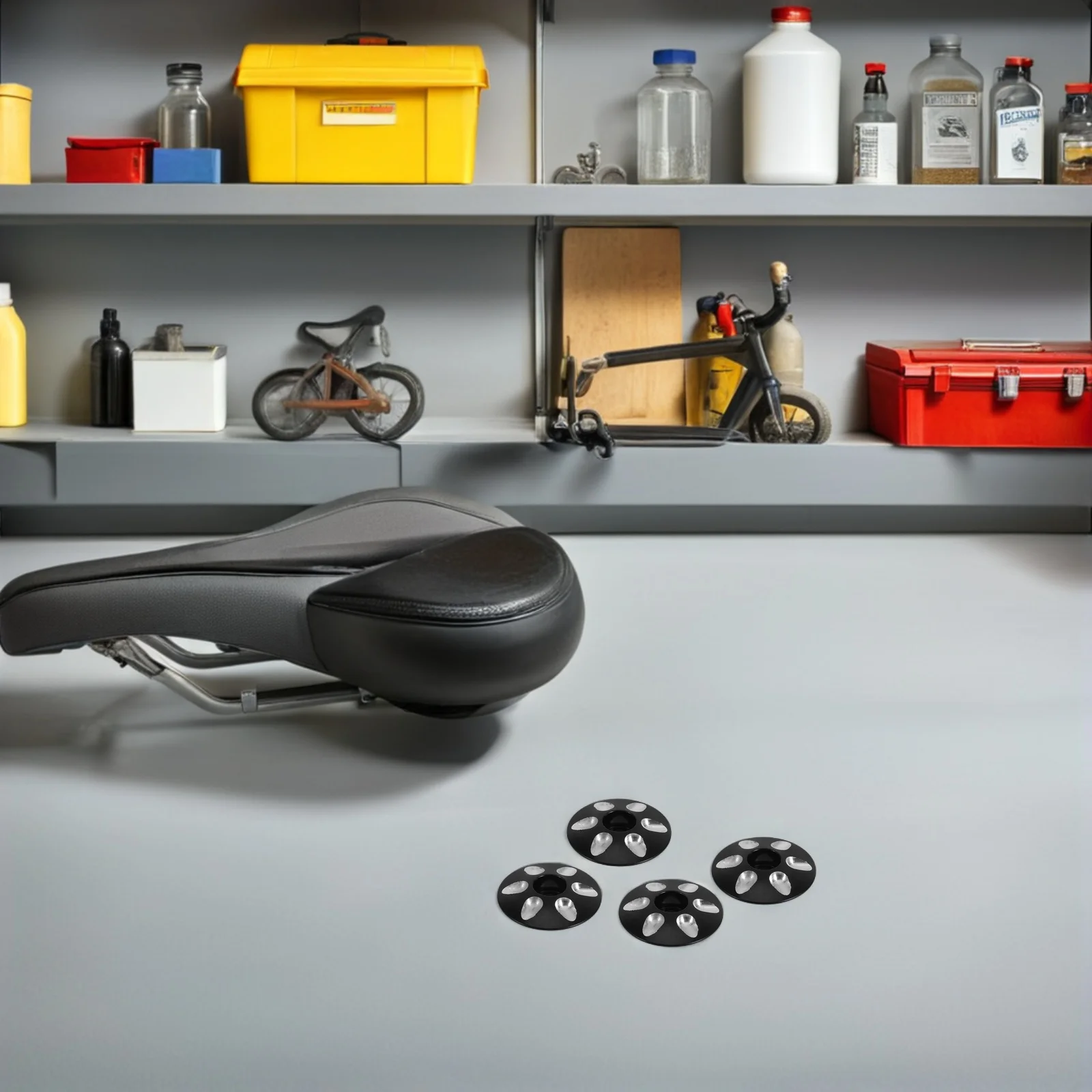 4 قطعة دراجة سبائك الألومنيوم سماعة قبعات علوية Waterdrop شكل الجبهة شوكة الجذعية غطاء للدراجات الطريق الجبلية دراجة الجذعية غطاء #3