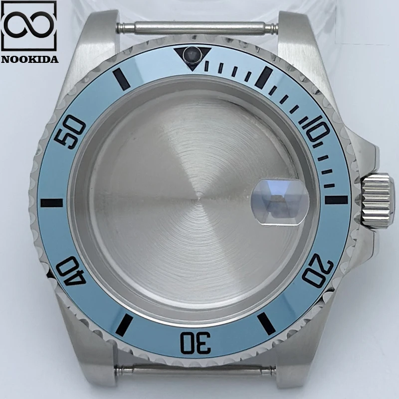 NOOKIDA 40 ミリメートルダイバー防水スカイブルー GMT セラミックベゼルサファイアガラス NH34 NH35 NH36 ムーブメント時計アクセサリー