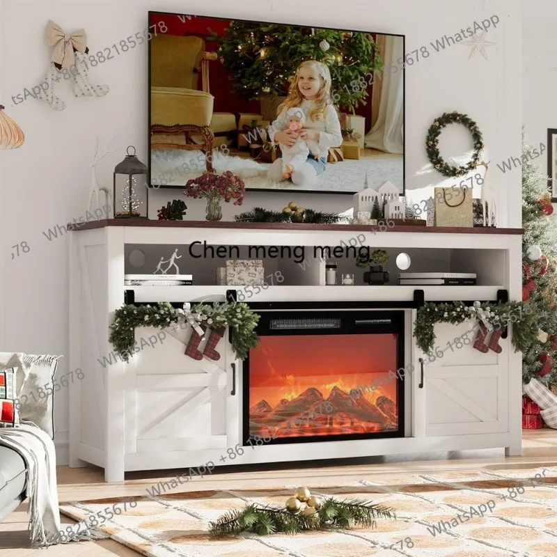 70 TV & 58 Electric Fireplace Entertainment Center, 23 Screen, 12 Color Lights, for Living/Bedroom