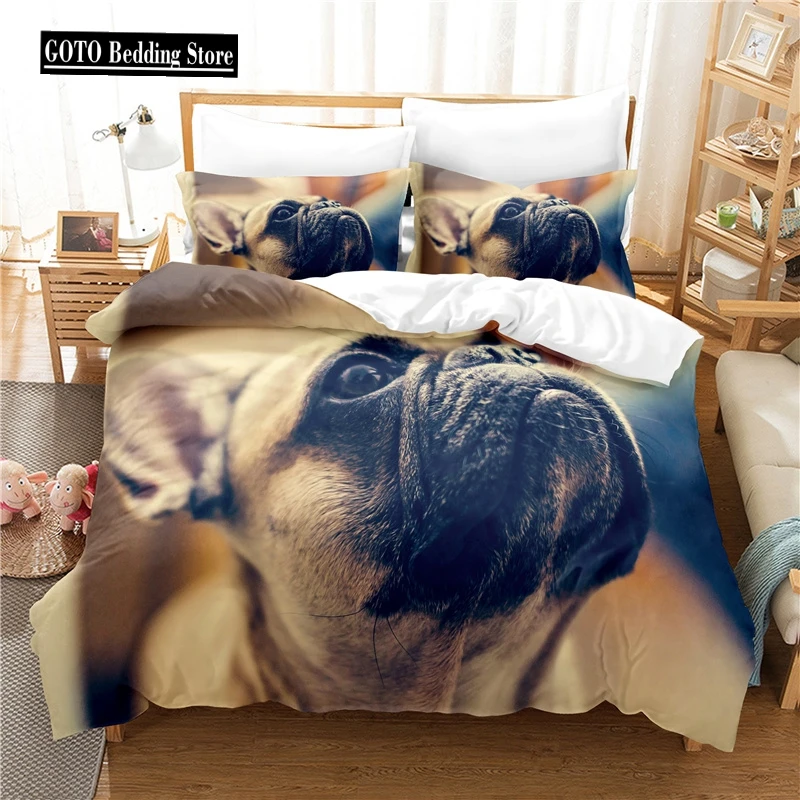 

AU Single 140x210cm Ropa De Cama Animal Pattern Bedding Set Full Size Cute Puppy /Dog/ Panda Duvet Cover Set Dropshipping New