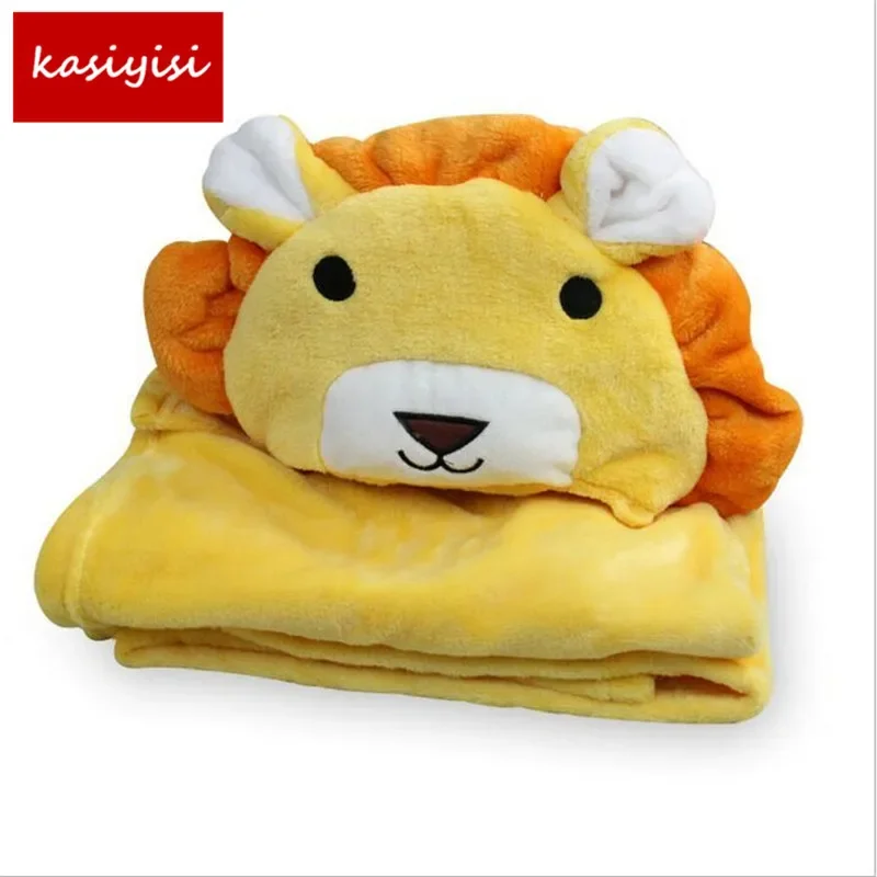 Hooded Animal Baby Blanket Newborn Baby Bath Towel baby Bathrobe Cloak Lovely Soft Sleeping