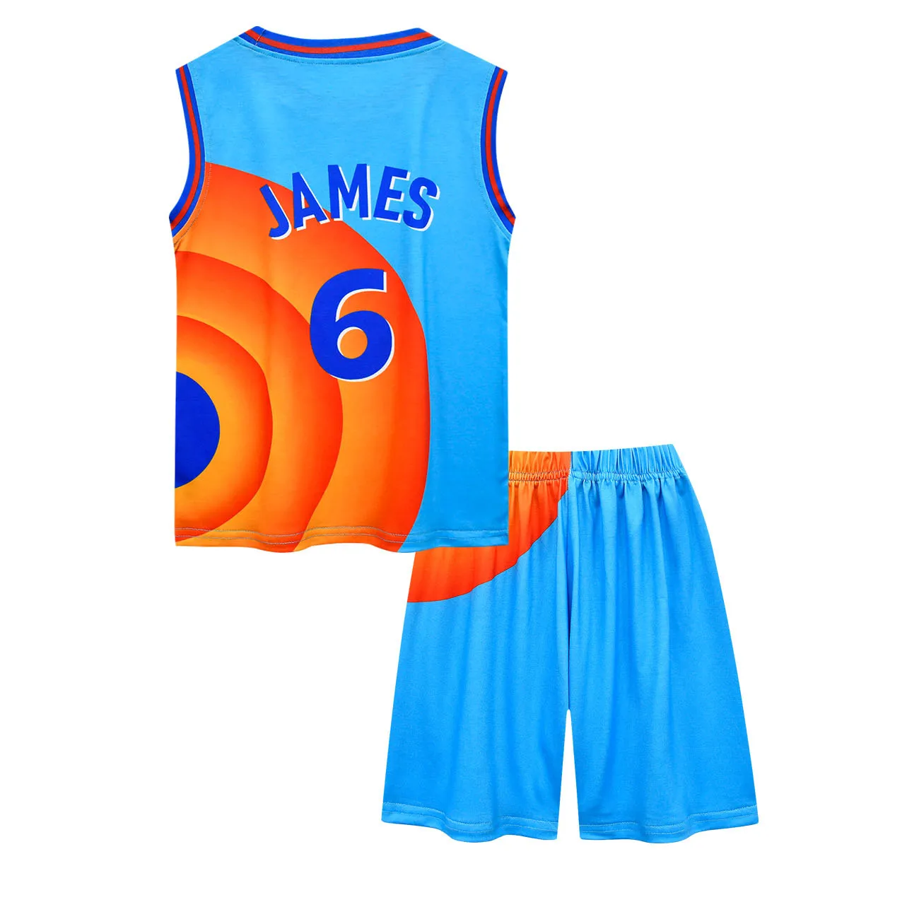 Boys Girls Space Jam 2 Jersey Clothes Tune Squad Basketball Cosplay Vest Shorts Tracksuit Uniform Sports Suit Children Clothing