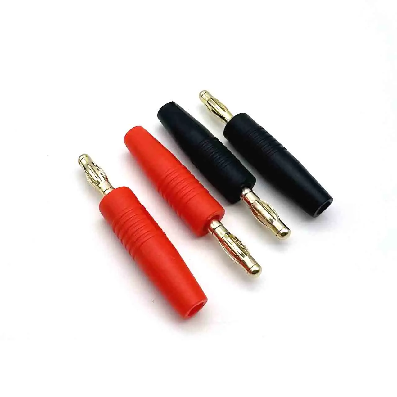 4mm black and red plugs  gold plated music speaker cable pins banana plug connectors