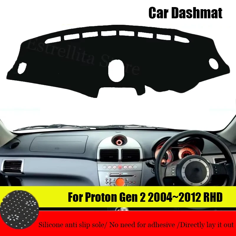 

Estrellita Store Dashboard Cover Dash Mat Dashmat For Proton Gen 2 2004~2012 RHD Dash Board Cover Pad Sun Shade