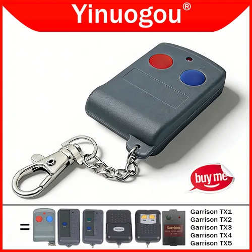 Garrison Control remoto 300MHz-400MHz para Garrison TX1 TX2 TX3 TX4 TX5 LK-102R2 LK-102RC LK-102RM Control remoto de puerta eléctrica