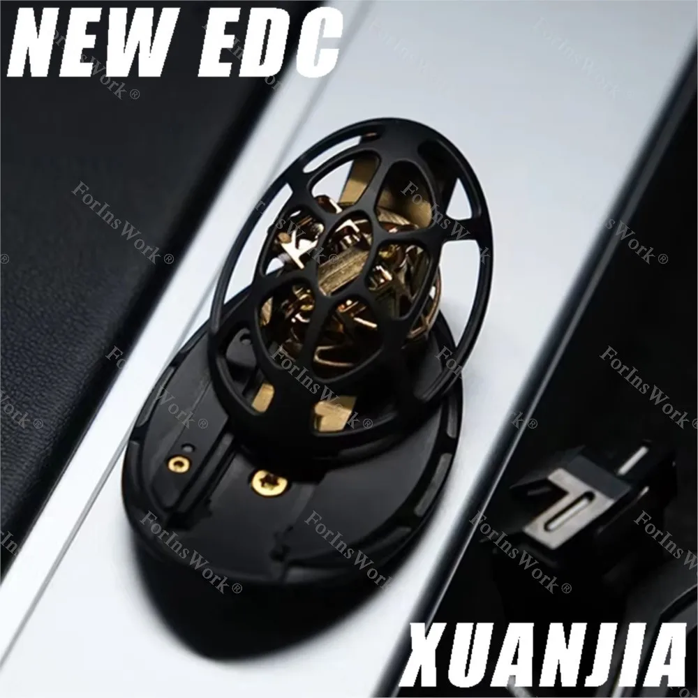 

(Предпродажа)НОВЫЙ EDC XUANJIA Механическая связь Изогнутая поверхность Push Slider Металлический Fidget Edc Fidget Toys