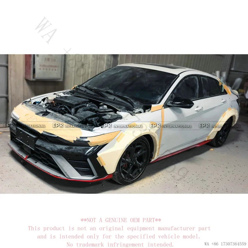 Suitable for the modern Elantra N carbon fiber SW model, front and rear wide-body wheel arch modification with 80mm widening
