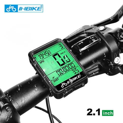 INBIKE-velocímetros para ordenador de bicicleta, odómetros impermeables para bicicleta, reloj LED Digital inalámbrico con cable, accesorios para ciclismo de montaña