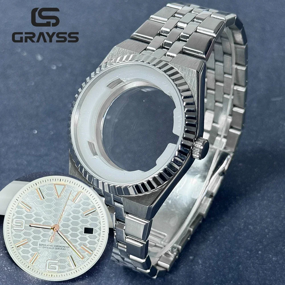 

Корпус 40 мм для механизма NH35 Miyota 8215 с несколькими вариантами циферблата Особенности Land Automatic Mechanical Нержавеющая сталь 316