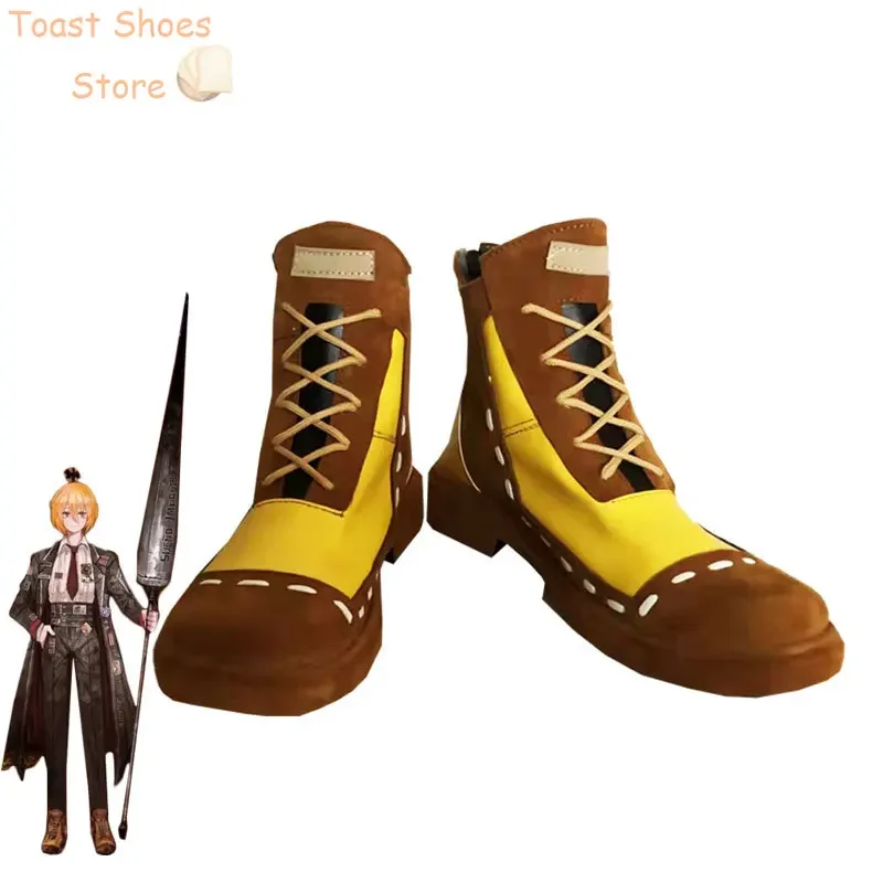 Game Limbus Company Don Quixote Cosplay Shoes Cosplay Prop Halloween Carnival Boots PU Shoes Costume Prop