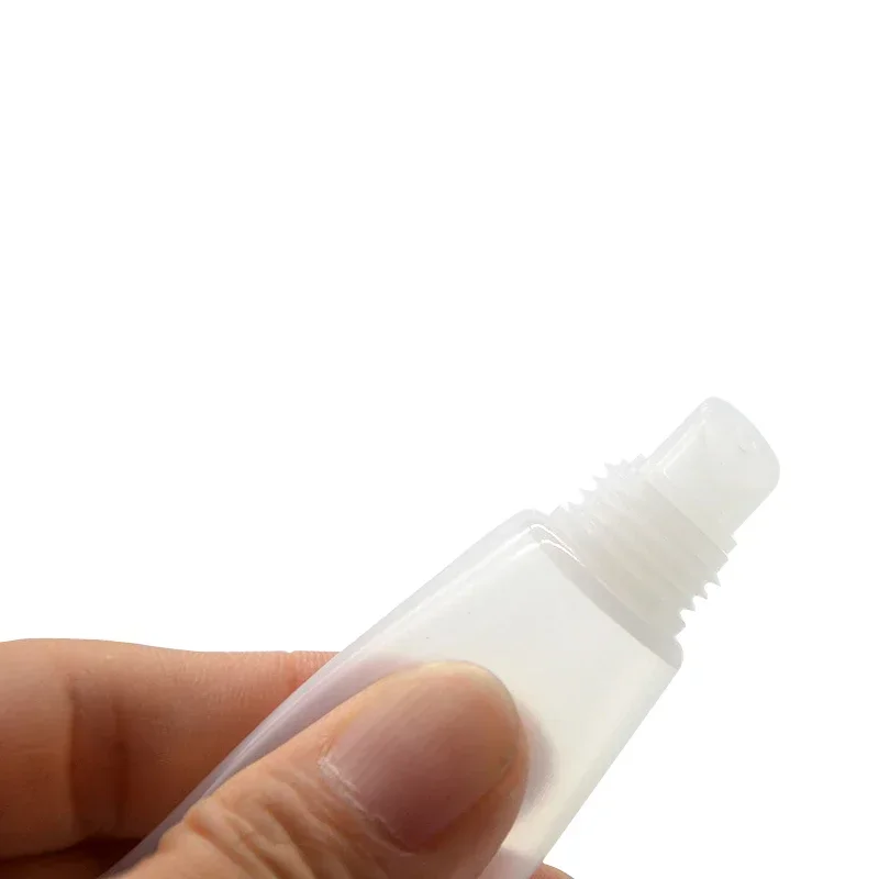 Mini botella vacía dividida de 8/10/15ML, tubos vacíos de brillo de labios, lápiz labial, bálsamo labial, tubo suave, contenedor de tubo transparente para apretar para maquillaje