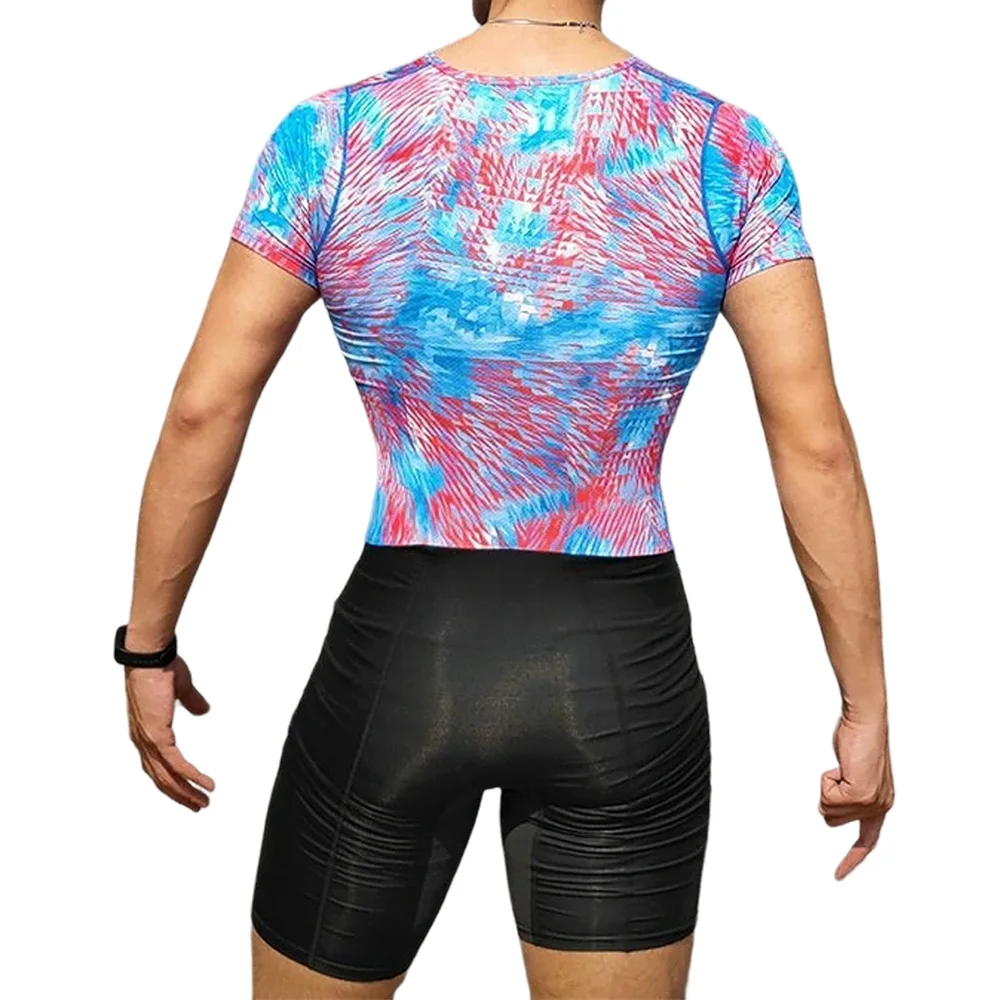 Men Run Sleeveless Tights Man Track & Field Fast Running Speed Running One Piece Suit