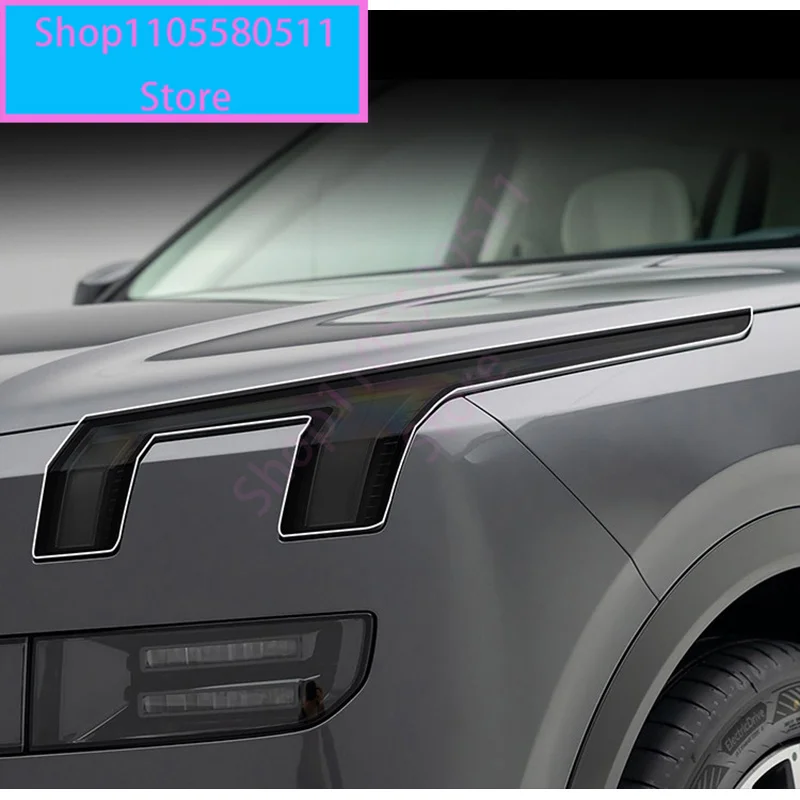 For Lynk & Co 900 Car Smoked Black Headlight Film Daytime Running Light TPU Tail Light Film Anti-wear & Scratch Film Accessories