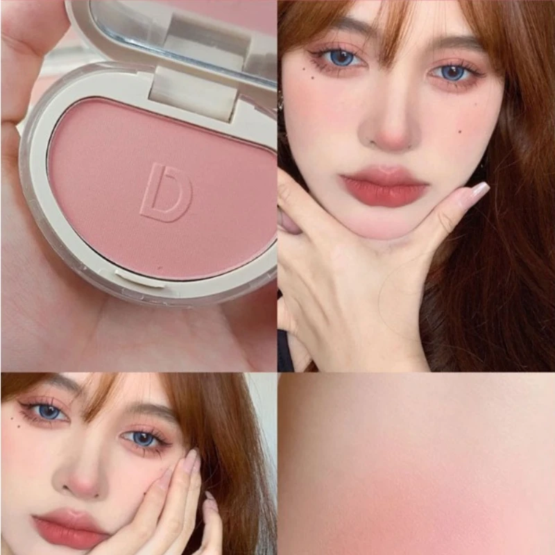 Blush sfumato evidenzia trucco nudo naturale colori schiarenti polvere opaca per guance bellezza viso trucco cosmetico fard