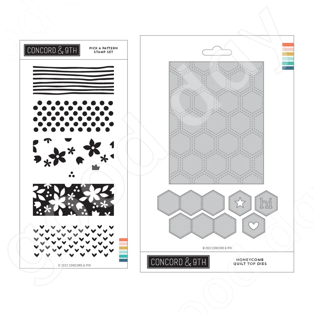 

Honeycomb Patterns Bundle Cutting Dies Stamps Scrapbook Diary Decoration Embossing Template Diy Greeting Card Handmade 2022 New