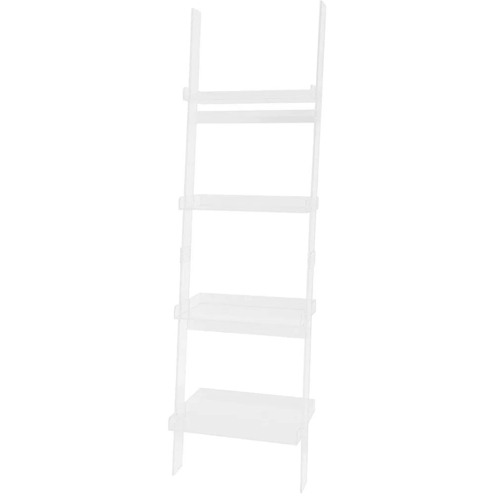 ชั้นวางหนังสืออะคริลิคขนาดใหญ่ทันสมัย - ชั้นวางหนังสือใส 4 ชั้น ดีไซน์โดดเด่น สำหรับจัดเก็บหนังสือในบ้านและสำนักงาน