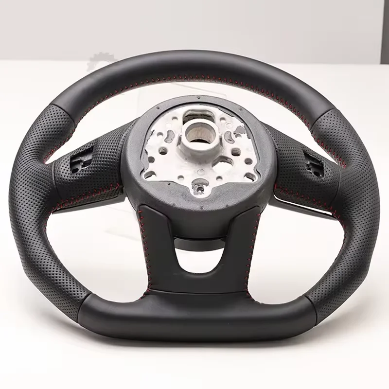 Suitable for Audi A3 steering wheel RS3 RS4 RS5 a3 A4 A5 S3 S4 S5 B9 leather perforated steering wheel