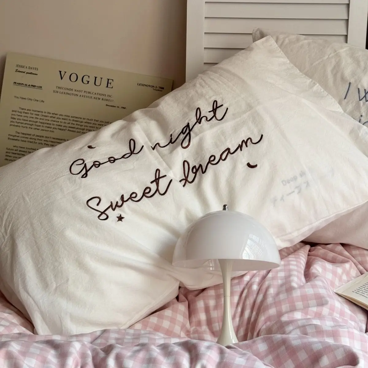 Solid Bow Pillow Cover PillowCase Cover Nordic Cushion Covers Cotton Letter Pillowcases Pillow Case Bedding