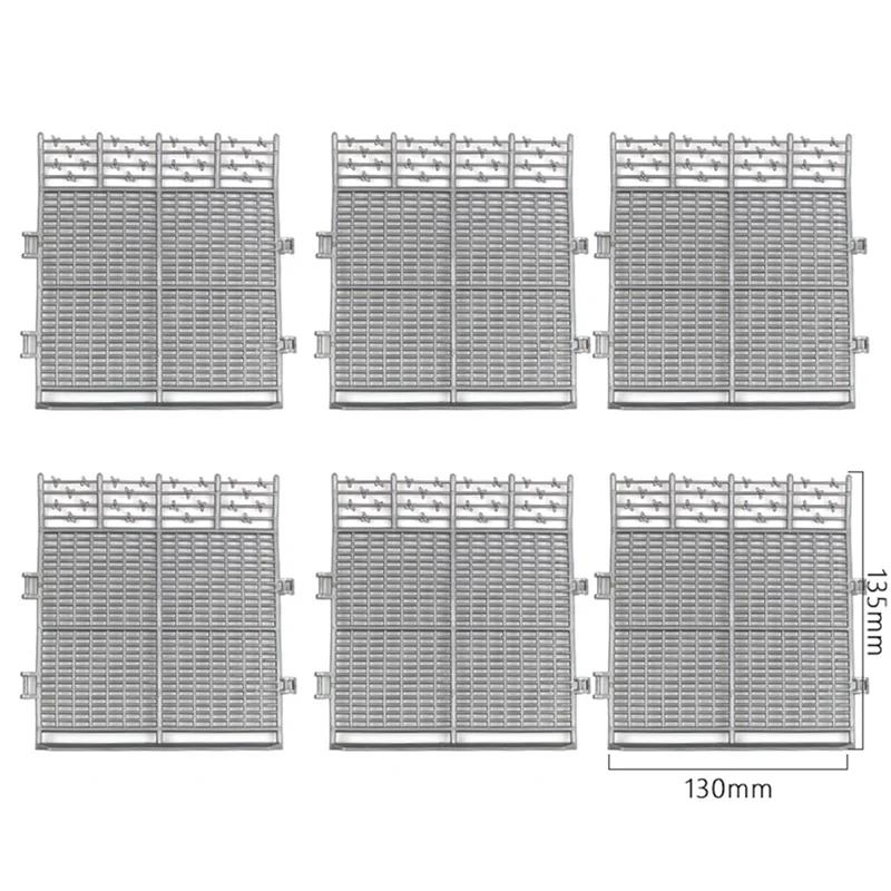 12X Per LDRC 1/18 RC Auto Recinzione Guardrail RC Veicolo Idraulico Simulazione Modello di Scena Recinzione Accessori Modello di Scena